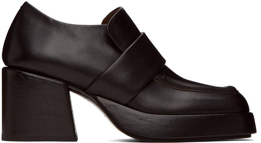 Marsèll Black Plattino Platform Loafers - Picture 5