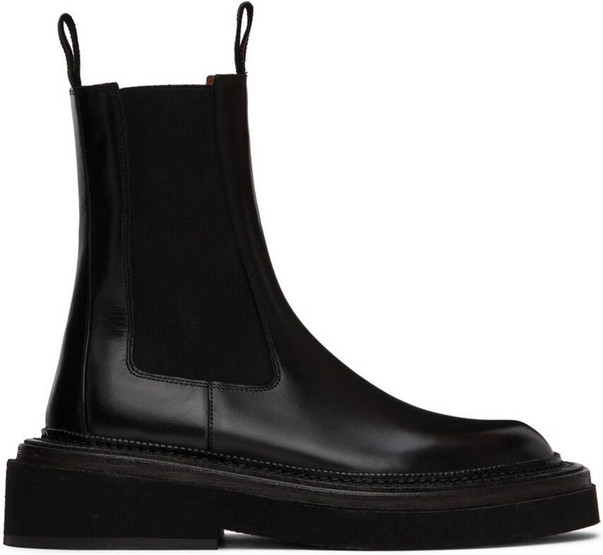 Marsèll Black Pollicione Chelsea Boots - Picture 5