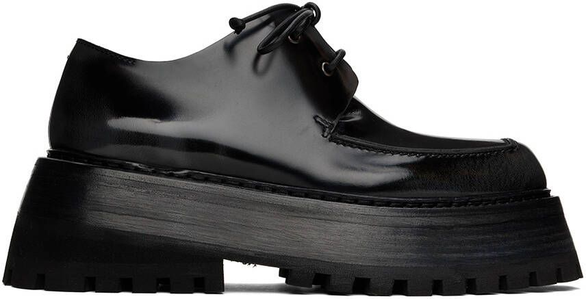 Marsèll Black Quadrarmato Derbys - Picture 5