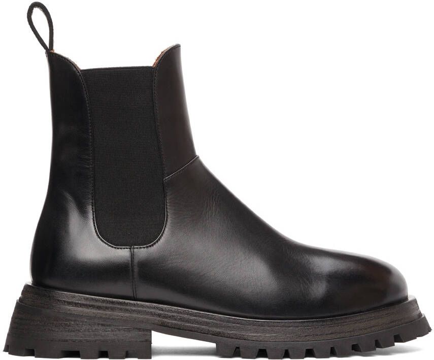 Marsèll Black Scalarmato Chelsea Boots - Picture 5