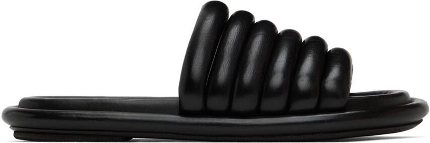 Marsèll Black Spalmata Flat Sandals
