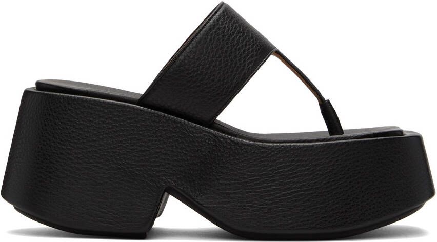 Marsèll Black Zeppo Infradito Sandals