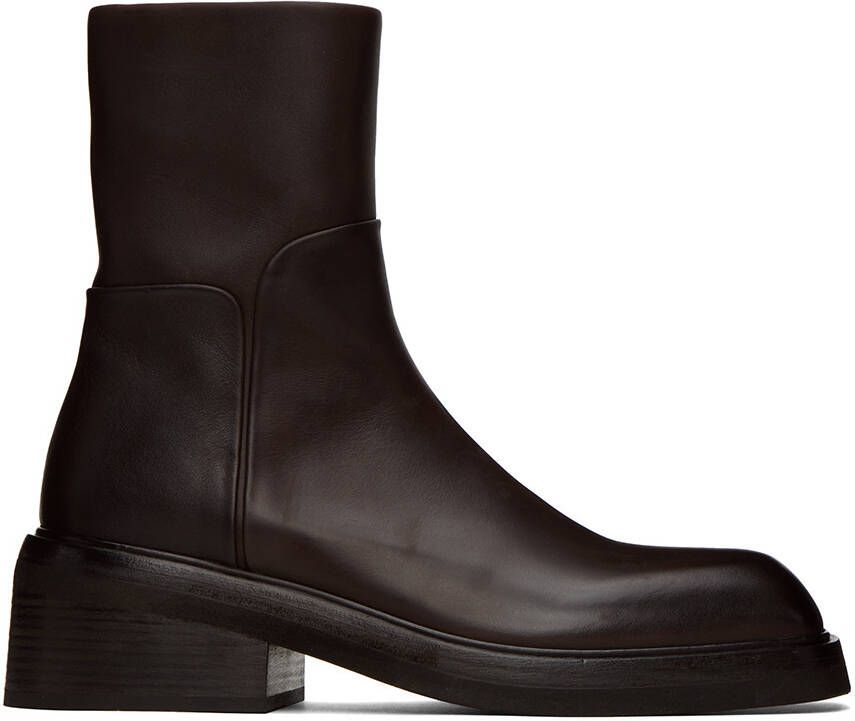Marsèll Brown Facciata Boots - Picture 5
