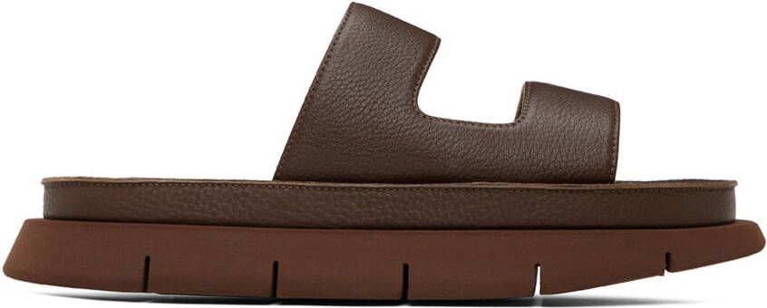 Marsèll Brown Intagliato Sandals - Picture 5
