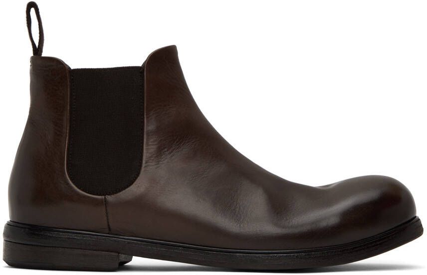 Marsèll Brown Zucca Media Chelsea Boots - Picture 5