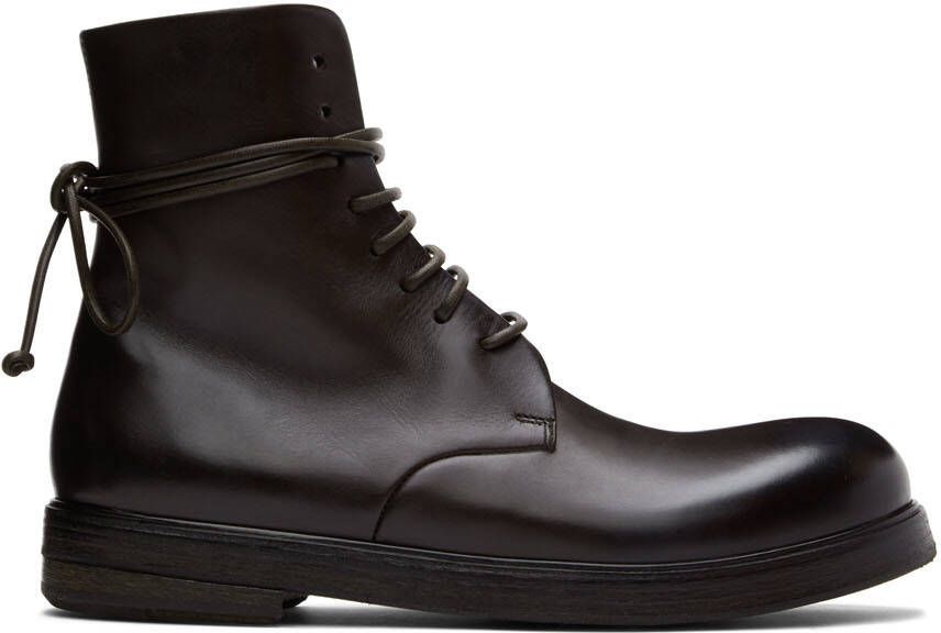 Marsèll Brown Zucca Zeppa Lace-Up Boots - Picture 5