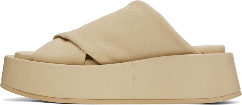 Marsèll Beige Platform Sandals - Picture 3