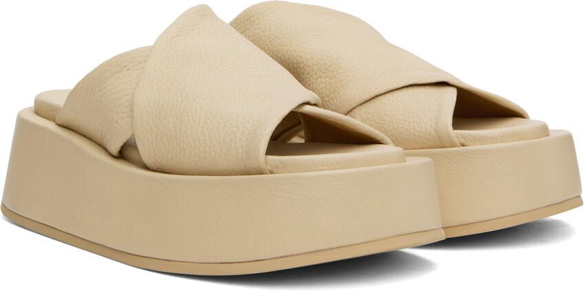 Marsèll Beige Platform Sandals - Picture 2