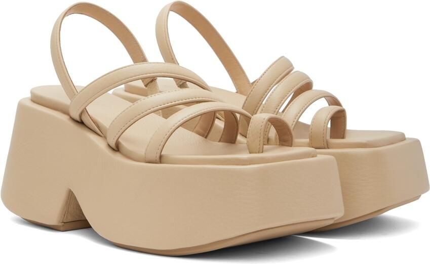 Marsèll Beige Zeppo Sandals - Picture 2