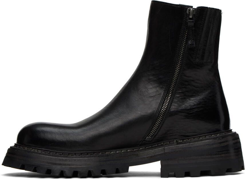 Marsèll Black Carrucola Zip-Up Boots - Picture 4