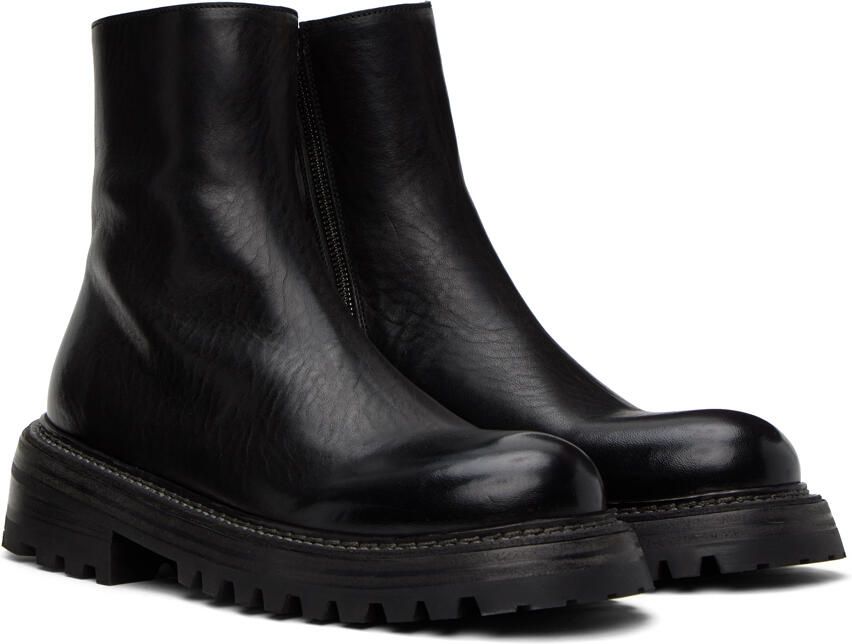 Marsèll Black Carrucola Zip-Up Boots - Picture 2