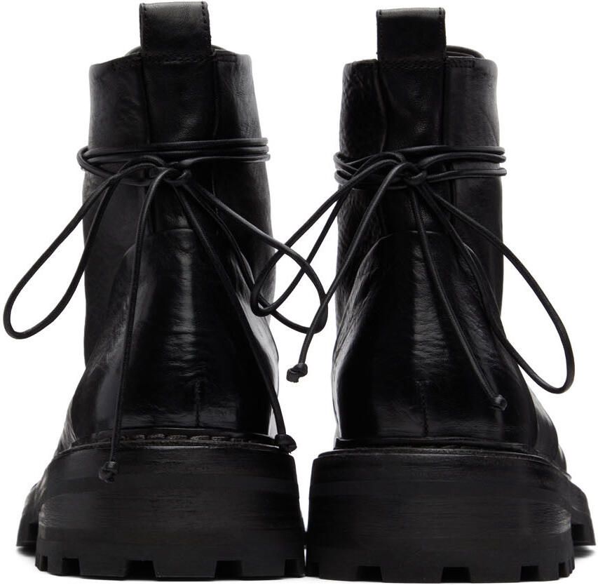 Marsèll Black Carrucola Lace-Up Boots