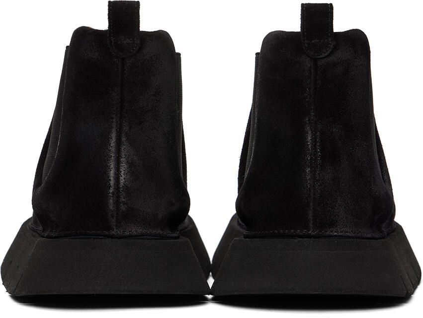 Marsèll Black Intagliata Suede Ankle Boots