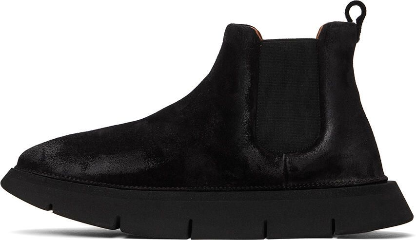 Marsèll Black Intagliata Suede Ankle Boots - Picture 3