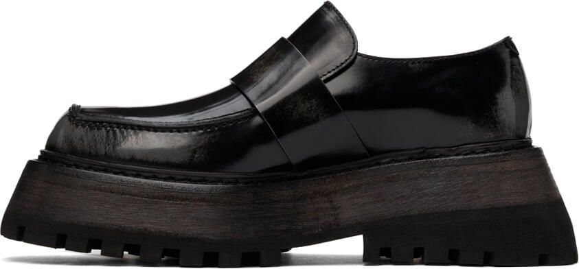 Marsèll Black Quadrarmato Loafers - Picture 3