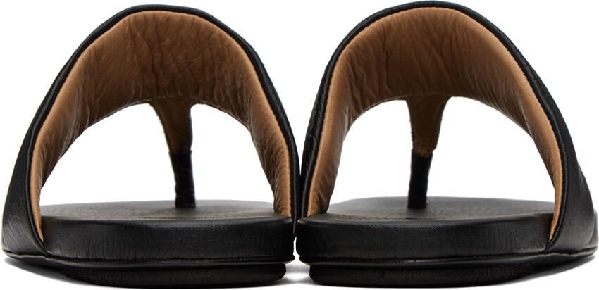 Marsèll Black Spanciata Flat Sandals