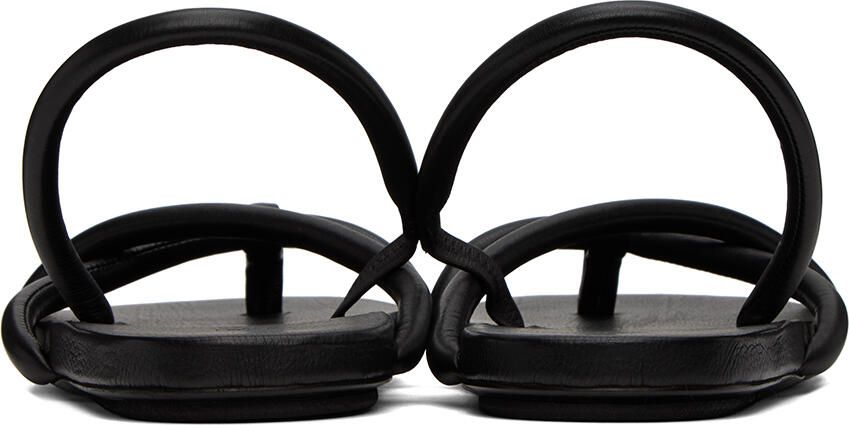 Marsèll Black Spanciata Flat Sandals