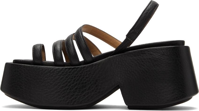 Marsèll Black Zeppo Sandals - Picture 3