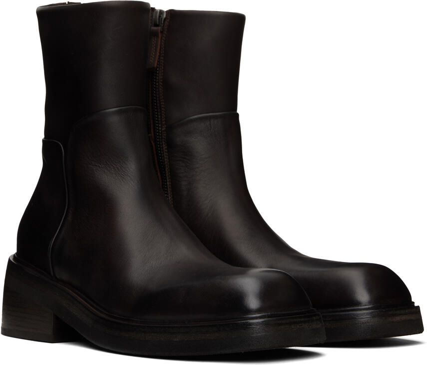 Marsèll Brown Facciata Boots - Picture 3