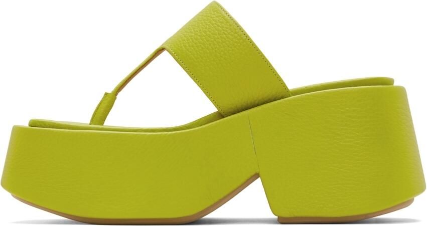Marsèll Green Zeppo Infradito Wedge Sandals - Picture 3