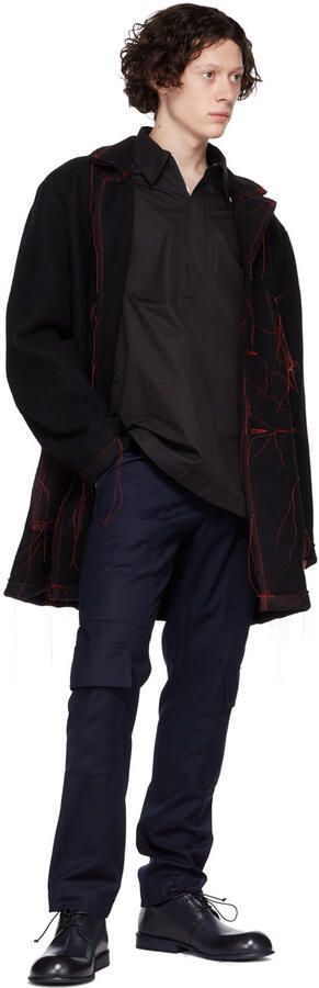 Marsèll Navy Muso Lace-Ups - Picture 4