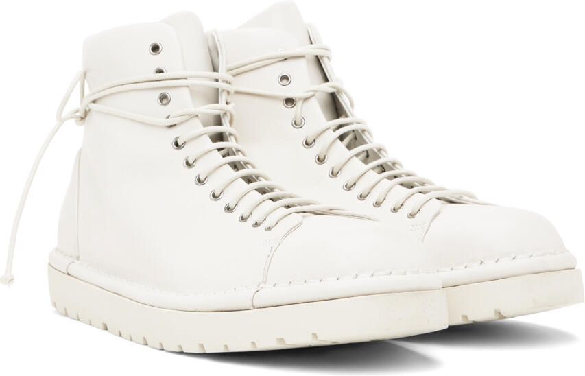Marsèll Off-White Gomme Pallottola Lace-Up Boots - Picture 2