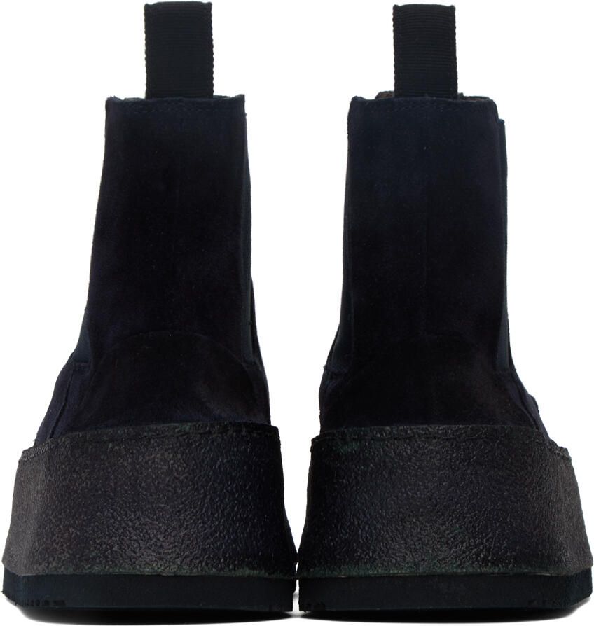 Marsèll SSENSE Exclusive Navy Parapana Beatles Boots