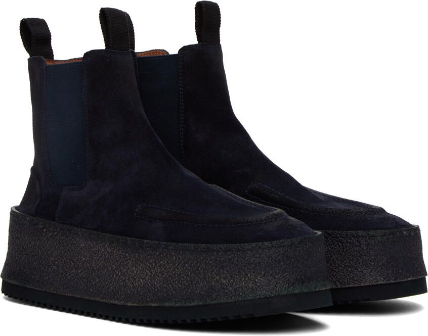 Marsèll SSENSE Exclusive Navy Parapana Beatles Boots - Picture 2