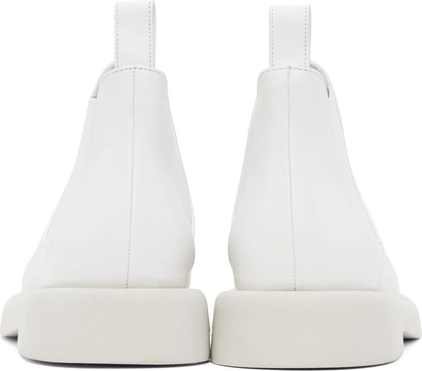 Marsèll White Gomme Gommello Chelsea Boots
