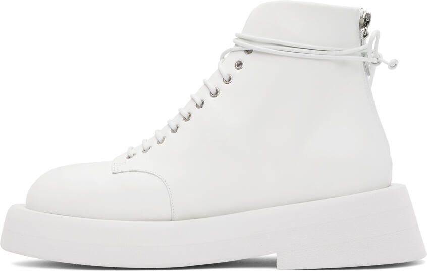 Marsèll White Gomme Gommellone Boots - Picture 3