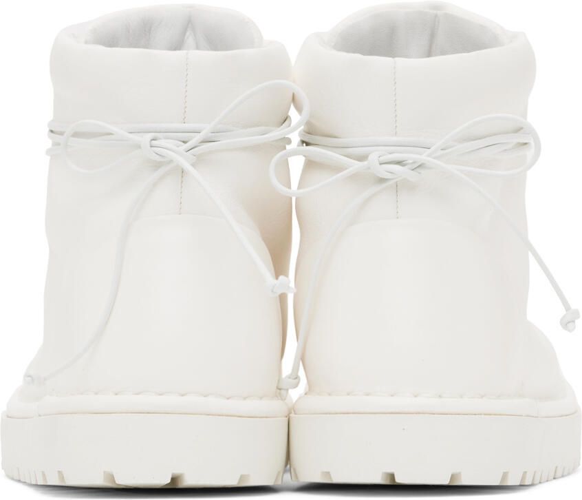 Marsèll White Gomme Pallottola Lace-Up Boots