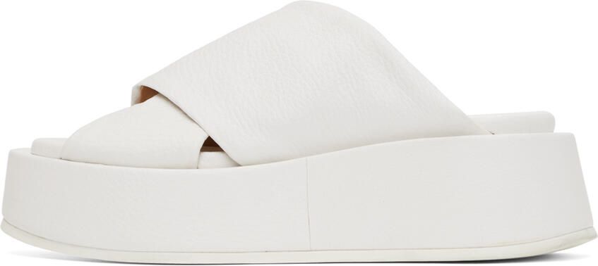 Marsèll White Platform Sandals - Picture 3