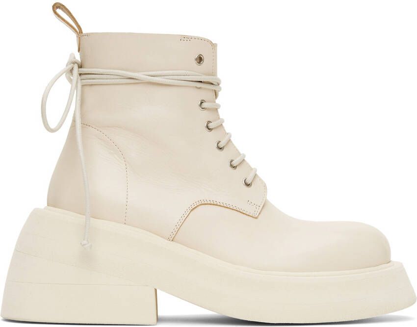 Marsèll Off-White Microne Ankle Boots - Picture 5
