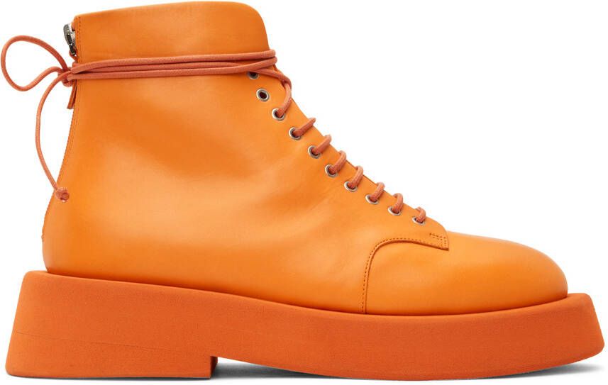 Marsèll Orange Gomme Gommelone Lace-Up Boots - Picture 6