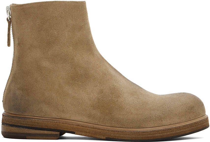 Marsèll SSENSE Exclusive Brown Zucca Zeppa Boots