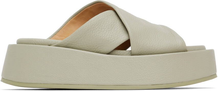 Marsèll SSENSE Exclusive Green Scalzato Sandals - Picture 5