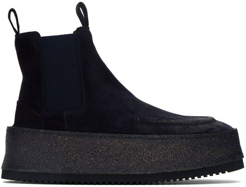 Marsèll SSENSE Exclusive Navy Parapana Beatles Boots - Picture 5