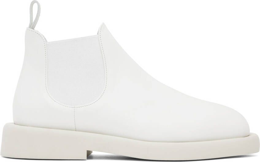 Marsèll White Gomme Gommello Chelsea Boots - Picture 5