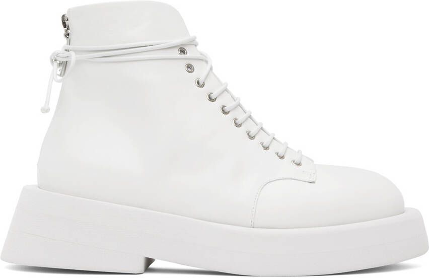Marsèll White Gomme Gommellone Boots - Picture 5