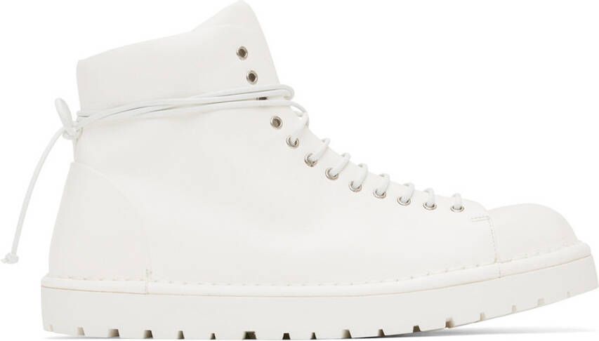 Marsèll White Gomme Pallottola Lace-Up Boots - Picture 5