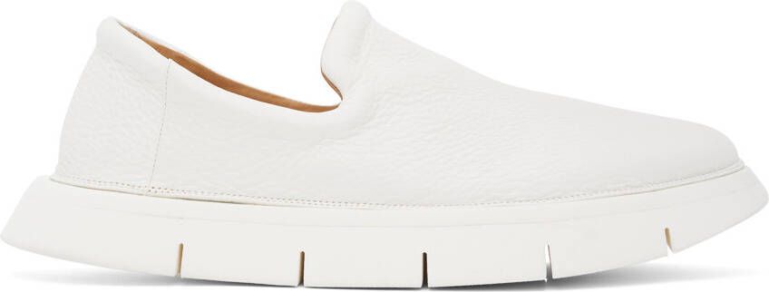 Marsèll White Intagliata Loafers