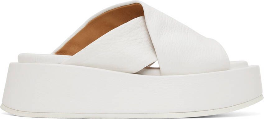 Marsèll White Platform Sandals - Picture 5