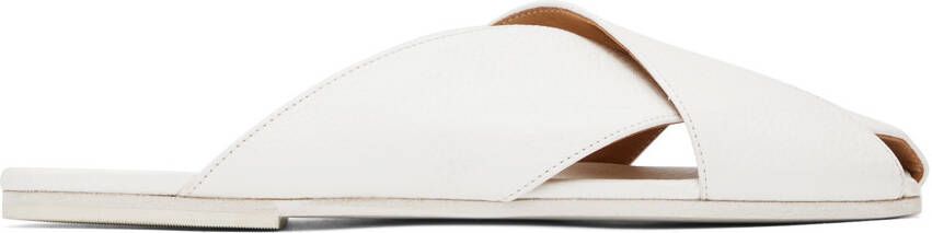 Marsèll White Spatola Sandals - Picture 5