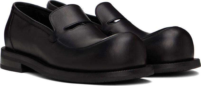 Martine Rose Black Cutout Loafers - Picture 2