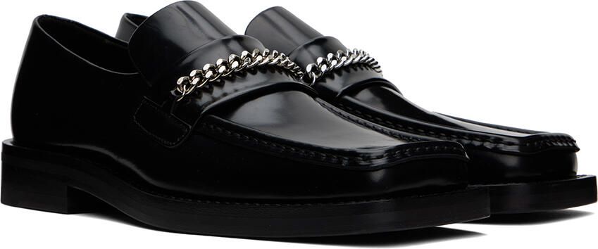 Martine Rose Black Square Toe Loafers - Picture 2