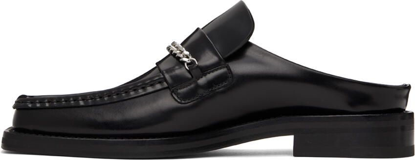 Martine Rose Black Square Toe Loafers - Picture 4
