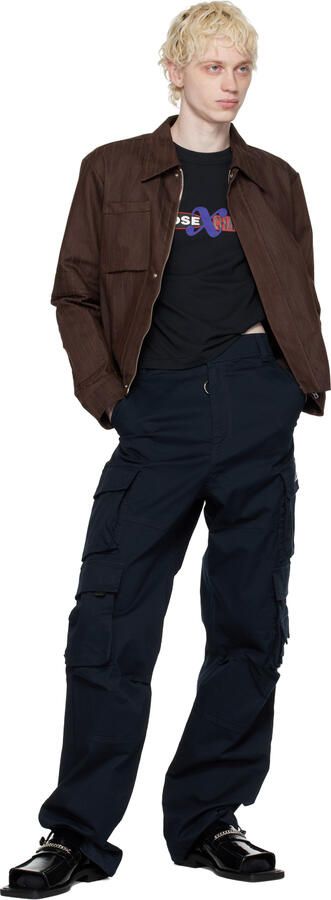 Martine Rose Black Square Toe Mules - Picture 3