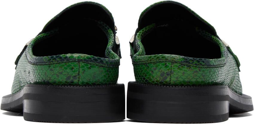 Martine Rose Green Chain Mules