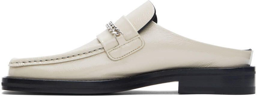 Martine Rose Off-White Square Toe Loafers - Picture 3