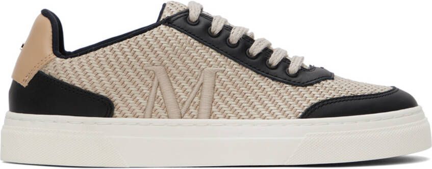 Max Mara Beige & Black Taba Sneakers